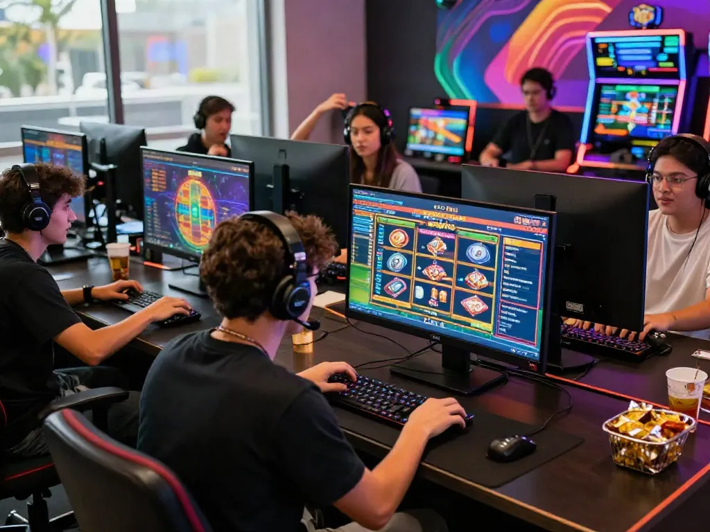 Players enjoying an immersive gaming experience on DA88 platform, showcasing excitement and camaraderie.